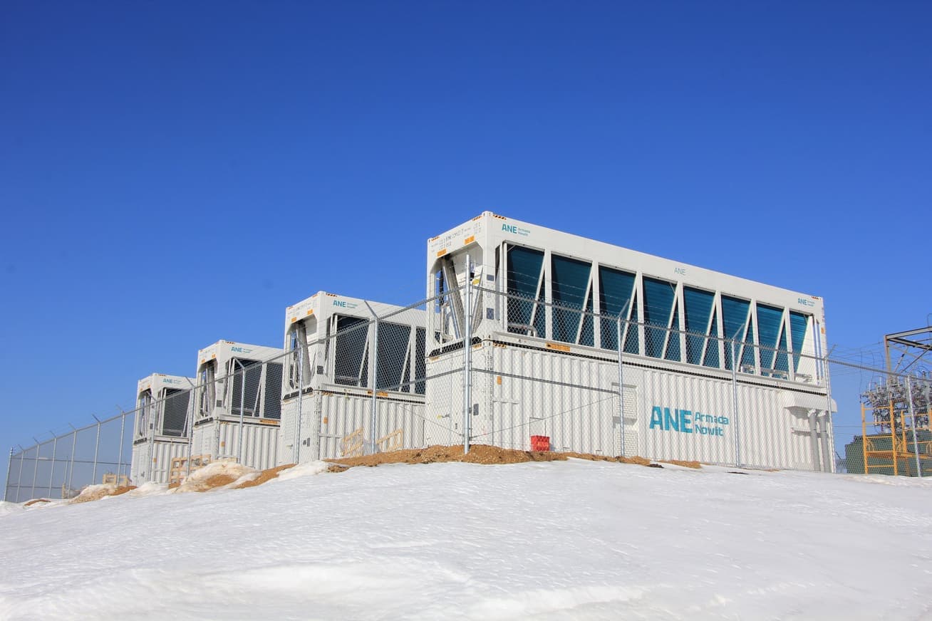 Aerial view of energy facility